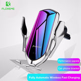 Smart Sensor Car Mount 360 Degree Rotation QI Wireless Charger